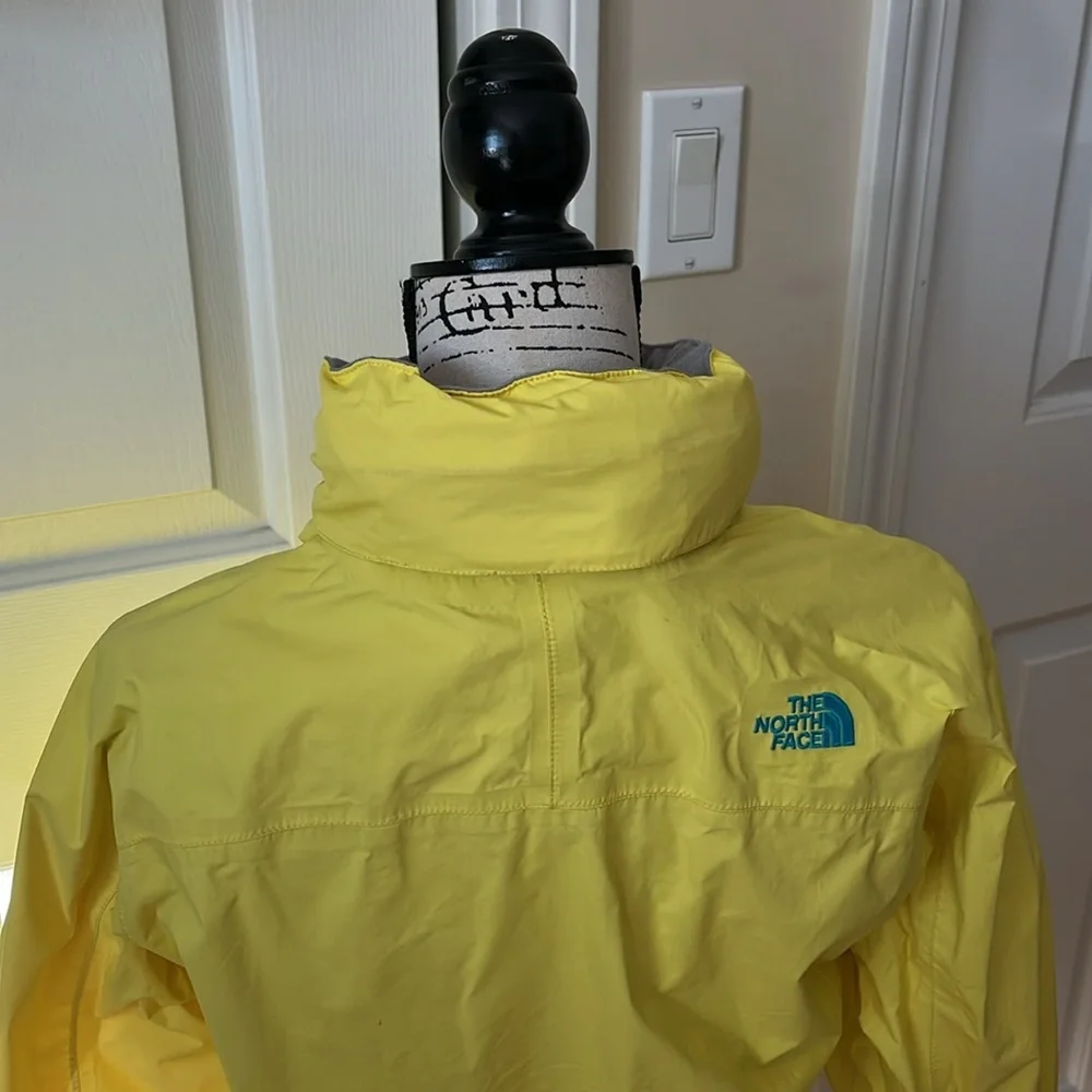 The North Face Hyvent Youth Girl Yellow Rain Jacket. Size XL 18 - Picture 9 of 15